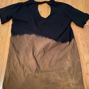 Distressed Cut Out Tshirt Dress